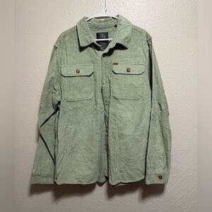 Buffalo David Bitton Olive Corduroy Shirt Jacket